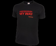 Tričko BNN HARDWORKER T-Shirt black,pánské,krátký rukáv,černo-červené
