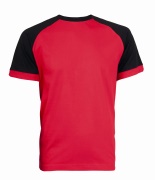 Tričko CXS OLIVER, krátký rukáv,červeno-černé 